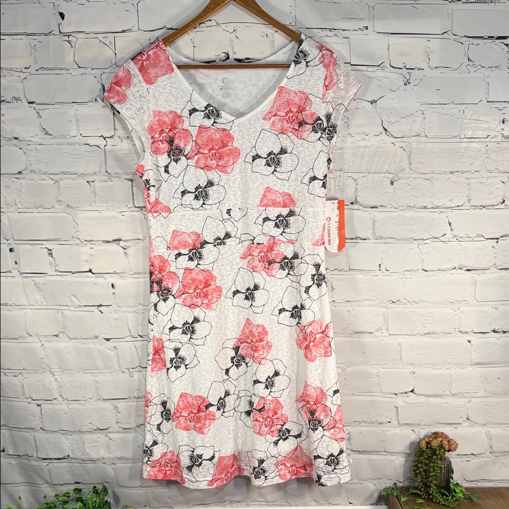 Merrell Women’s Select-Wick lightweight floral travel sports lounge dress NWT